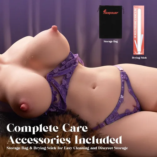 Vista 2 de Sexpower Muñeca sexual femenina realista de tamaño real de 30 libras, juguetes para adultos para hombres con enormes pechos de gelatina súper suaves