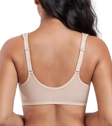 Vista 2 de DotVol Brasier diario con cierre frontal en U y tirantes anchos para mujer, talla grande
