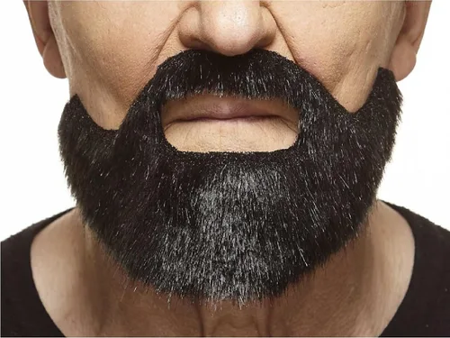 Vista 27 de Mustaches Self-Adhesive Stick On Fake Handlebar for Adults Negro