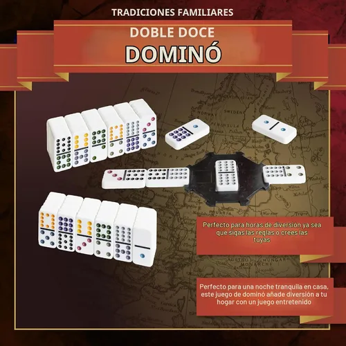 Vista 2 de Continuum Games Family Traditions Double 12 Dominó Lata