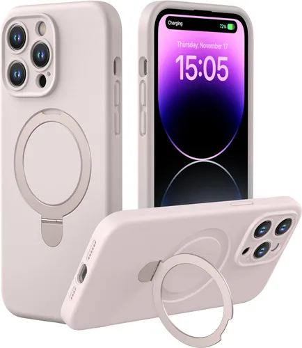 Vista 20 de CellEver Funda magnética fuerte para iPhone 14 Pro Max [para carga MagSafe] [protección de cámara] protección de alta resistencia, funda de silicona