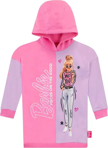 Vista 2 de Barbie Vestido con capucha para niñas, ropa de día para niños