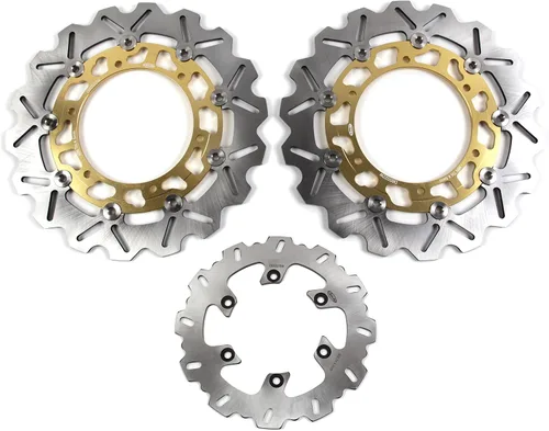 Vista 11 de Arashi Discos de freno delanteros y traseros para Yamaha YZF R1 R1M 2004-2006 2015-2022 / R6 2017-2019 / MT10 FZ10 (ABS) 2016-2020 / MT-10 FZ-10 SP