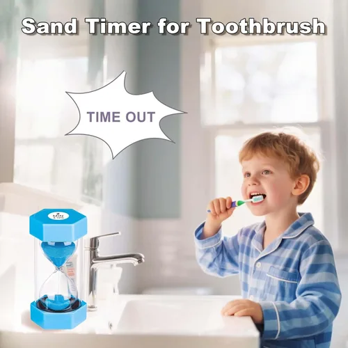 Vista 7 de Reloj de Arena con Temporizador de Arena de 1 Minuto, Reloj de Arena Irrompible, SandWatch de Plástico de 1 Min, Reloj De Arena 1 Minutos, Reloj