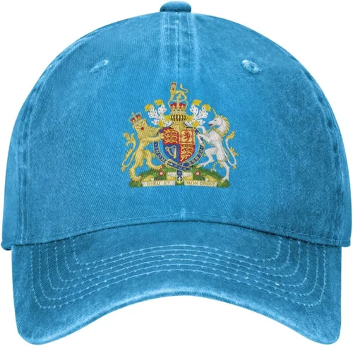 Vista 5 de UK England Royal Escudo de armas Reino Unido Denim Gorra de béisbol Gorra de camionero para hombres o mujeres vaquero