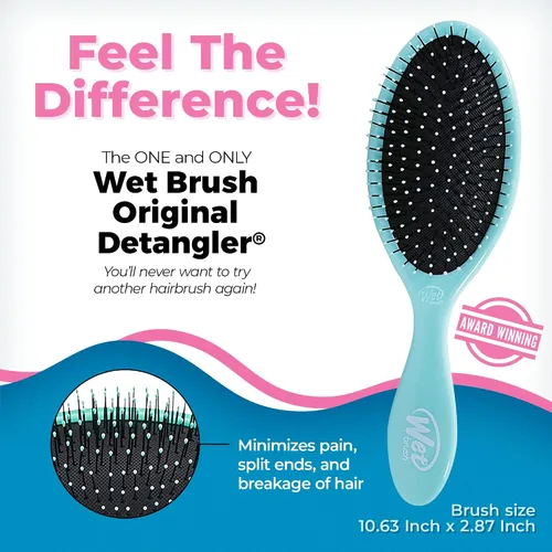 Vista 2 de Wet Brush Aqua + Detangler para ducha (purpurina rosa)