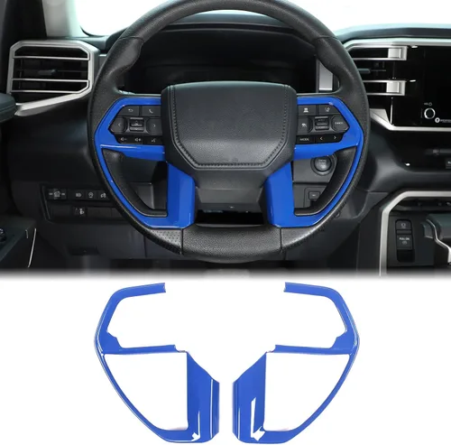 Vista 14 de Aunginsy Cubierta para panel de botón de dirección de consola central compatible con Toyota Tundra/Sequoia 2022-2026 Tacoma 2024+, panel de Negro
