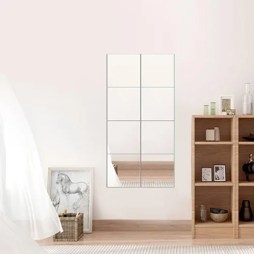Vista 5 de Yosoo 9 calcomanías de pared de espejo DIY – Azulejos autoadhesivos de 5.9 in Decoración de espejo 3D para bricolaje Acryli