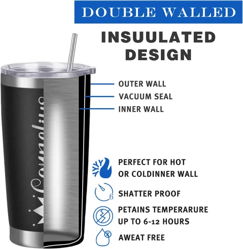 Vista 5 de Vaso personalizado con nombres, tapas y pajitas, vasos personalizados de acero inoxidable para mujeres, niños y hombres, regalo de 20 onzas, grabado