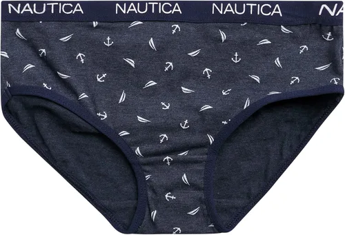 Vista 4 de Nautica Ropa interior para niñas - Calzoncillos de algodón elástico paquete de 10