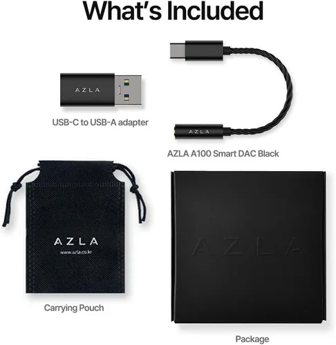 Vista 9 de AZLA A100 Smart DAC – Adaptador de audio USB C a 0.138 in, adaptador auxiliar a USB C para iPhone 16, Samsung Galaxy S23, Pixel, iPad Pro