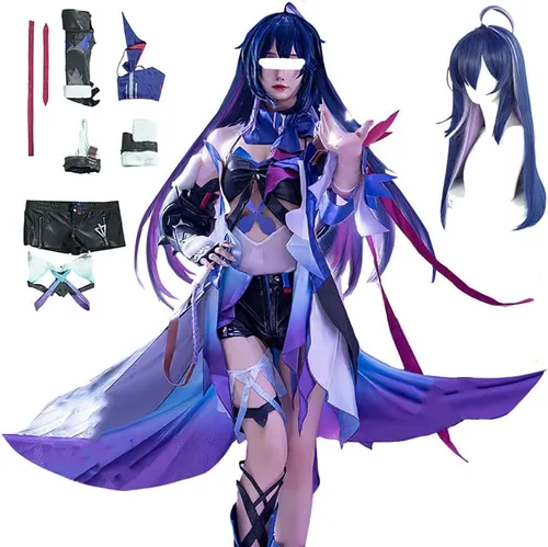 Vista 9 de Smehei Seele - Disfraz de Seele, disfraz de cosplay, uniforme completo, juego de rol, Halloween