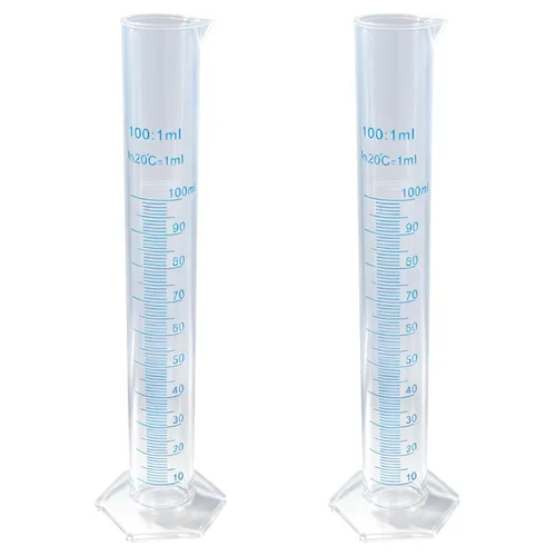 Vista 8 de Geesatis Cilindro graduado plástico de 0.8 fl oz (10) y 0.1 fl oz (20) cuentagotas de plástico