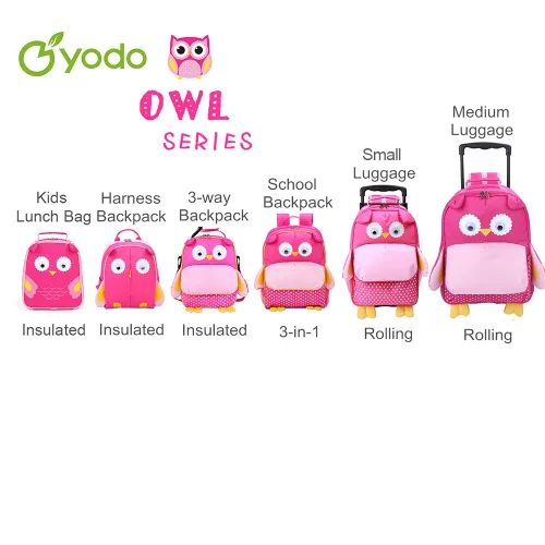 Vista 38 de Yodo, Bolsa para almuerzo aislada y mochila preescolar infantil, con correa de arnés de seguridad para niños o niñas, Dinosaur