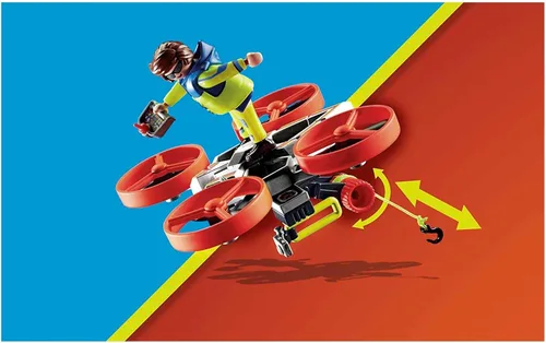 Vista 4 de Playmobil Rescate de buceadores con dron