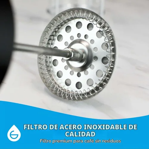 Vista 8 de GROSCHE Cafetera eléctrica con prensado francés, Vidrio transparente