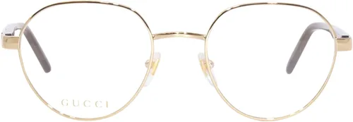 Vista 2 de Gucci GG1162O 003 Gafas redondas doradas para hombre, DoradoMarrón-003