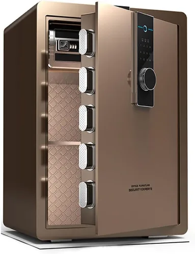 Vista 24 de Caja fuerte pequeña con llave/caja fuerte de alta seguridad/cerradura de acero segura/oficina en casa caja de almacenamiento para dinero