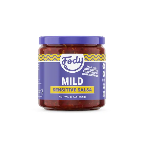 Vista 10 de Fody Foods Salsa mediana, 16 onzas, sin ajo y cebolla, bajo certificado FODMAP, apto para el intestino y el SII, vegano, sin OMG, sin gluten, apto