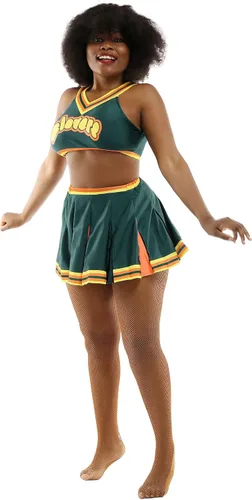 Vista 2 de Haikyuu - Falda de disfraz de animadora para mujer