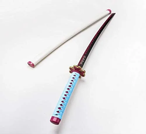 Vista 3 de Metal Fantasy Demon Nichirin Samurai Espada Réplica de acero inoxidable para disfraz y cosplay