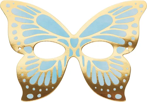 Vista 5 de Máscaras de papel de mariposa dorada, 8