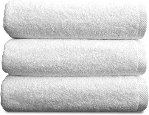 Vista 24 de Toallas turcas clásicas prémium juego de toallas suaves – Incluye toallas de baño de gran tamaño, toallas de baño, toallas de mano, toallas de baño