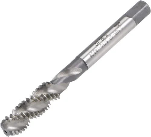 Vista 8 de uxcell 1/2 "-12 BSW espiral flauta roscada, herramienta de roscado de máquina HSS-cobalto tornillo roscado herramienta para reparación de roscas