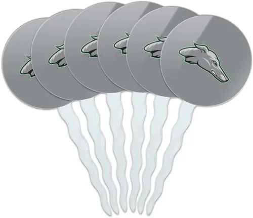 Vista 188 de Abilene Christian - Juego de 6 palillos para cupcakes con logotipo secundario