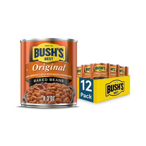 Vista 19 de BUSH'S BEST Frijoles horneados curados de arce en lata (paquete de 12) Fuente de proteína y fibra, bajos en grasa, sin gluten, 16 onzas
