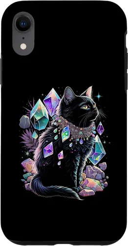 Vista 8 de Funda con diseño de ilustración para iPhone 15 con diseño de gato esotérico