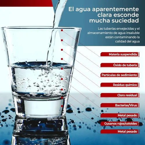 Vista 6 de Juego de repuesto de filtro de agua de ósmosis inversa de 5 etapas con membrana RO de 50 GPD, kit de sistema de filtro de agua RO para debajo