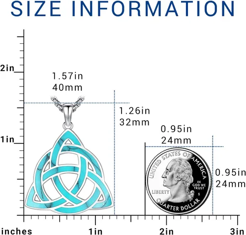 Vista 32 de Joyas de turquesa para mujeres y hombres de plata de ley 925 con colgante de urna para cenizas, collar con medallón de imagen, martillo de Thor