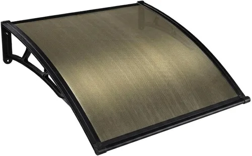 Vista 16 de Yescom - Paquete de 2 toldos de policarbonato para ventana de puerta de 40 x 40 pulgadas Tablero blanco y soporte negro