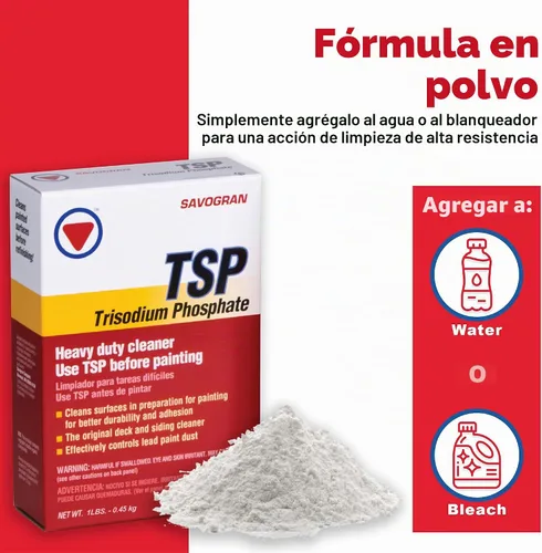 Vista 2 de Savogran 10621 Fosfato trisódico (TSP) 1LB (16oz)