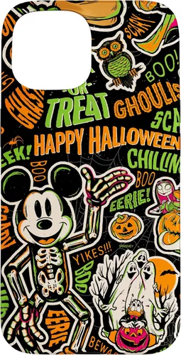 Vista 6 de Funda para iPhone 13 Pro Max Disney 100 Mickey Nightmare Before Christmas Halloween D100