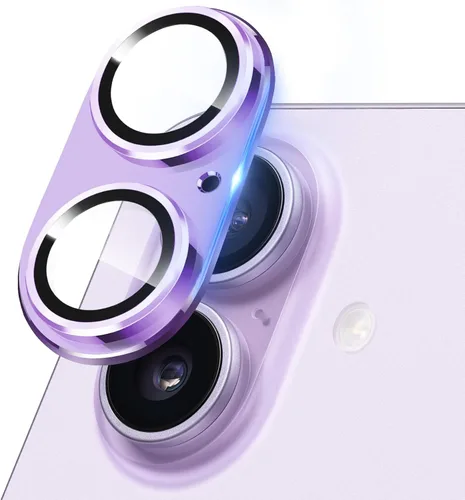 Vista 38 de Protector de Lente de Cámara para iPhone 14 / iPhone 14 Plus Película de Cubierta de Cámara de Metal, Vidrio Templado 9H, Antiarañazos, Compatible