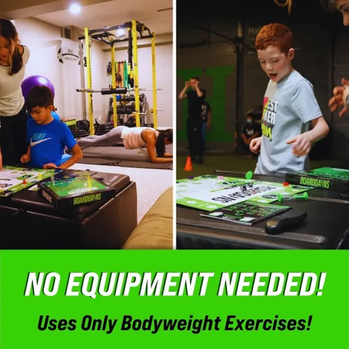 Vista 4 de BoardGains Starter Edition: el mejor juego de mesa de fitness para entrenamientos en casa, fitness grupal y educación física. ¡Tu Bootcamp en una