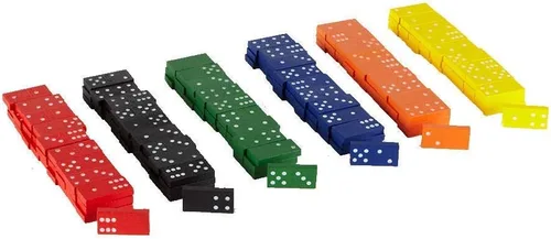 Vista 8 de ETA hand2mind Dominó con doble seis, codificados por colores, juego de 6.