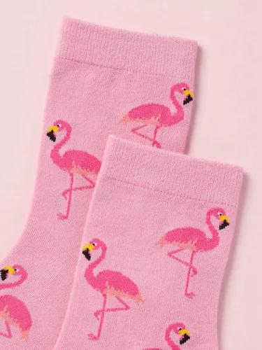 Vista 3 de SHENHE Calcetines deportivos con estampado de letras a rayas para mujer