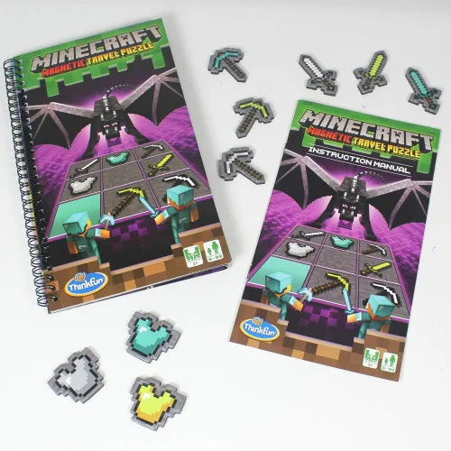 Vista 5 de ThinkFun – Rompecabezas magnético de Minecraft para viaje, juego lógico y juguete STEM para niños a partir de 8 años