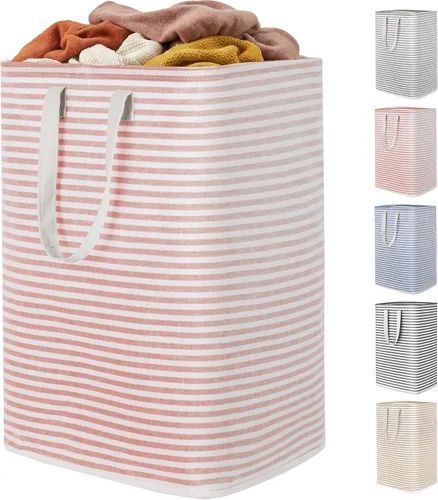 Vista 42 de Lifewit 75L x 2 Pack Collapsible Laundry Hamper Large,Tall Foldable Dirty Clothes Baskets Waterproof, Freestanding Double Bags with Easy Carry