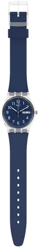 Vista 2 de Swatch RINSE REPEAT NAVY Reloj Unisex (Modelo GE725), Azul, Reloj estándar
