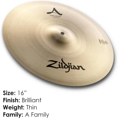 Vista 2 de Zildjian A0223 - Platillo delgado de 16 pulgadas