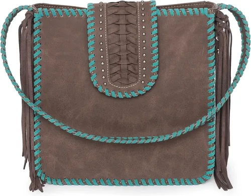Vista 7 de Montana West Western Hobo - Bolso de mano para mujer, con cartera