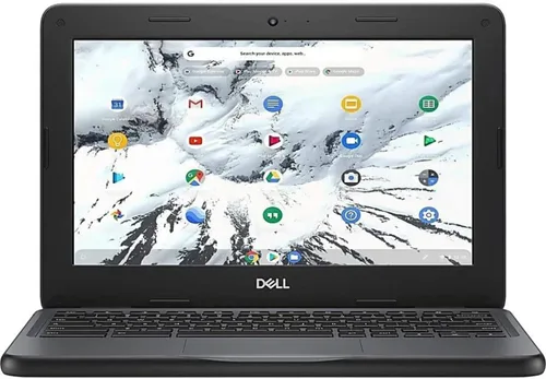 Vista 3 de Dell 3100 Intel Celeron N4020 1.1GHz 4GB 32GB Webcam 11.6 Pantalla táctil Chromebook Chrome OS VH5H8