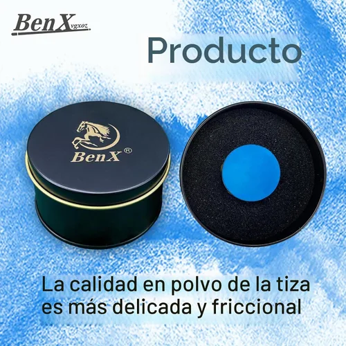 Vista 3 de Pool Cue Chalk - Professional Billiard Chalk Blue Nano Technology Long Lasting 10+ Shots Enhanced Spin & Control Wax, Dry & Neutral Options