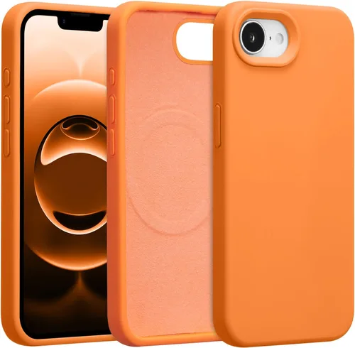 Vista 632 de Funda magnética de silicona para iPhone 13 Pro, color blanco antiguo [Compatible con Magsafe] [Forro de microfibra suave antiarañazos], funda