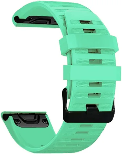 Vista 9 de AISPORTS Correa de silicona compatible con Garmin Fenix 7/7 Pro/6/6 Pro/5/5 Plus, correa de reloj de ajuste rápido de 0.866 pulgadas, correa