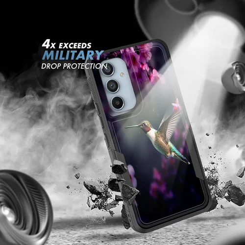 Vista 516 de Funda para Galaxy A14 5G, resistente de doble capa híbrida de policarbonato duro, goma suave, a prueba de golpes, funda protectora resistente